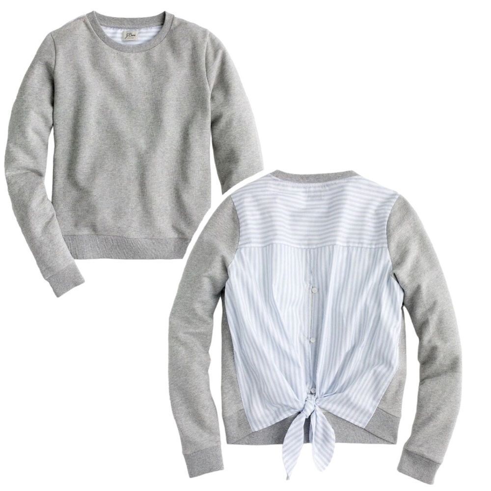 𝅺J. Crew Knit Top w/ Striped Back, Size XS